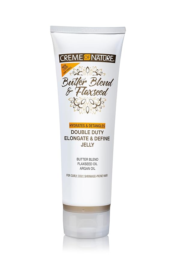 Creme of Nature Butter Blend Flaxseed Elongate and Define Jelly 8.4oz