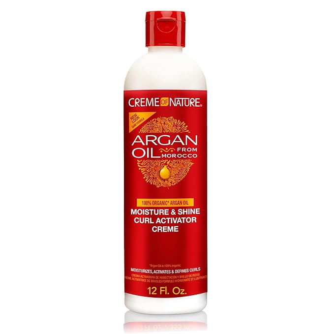 Creme of Nature Argan Oil Moisture and Shine Curl Activator Creme 12oz