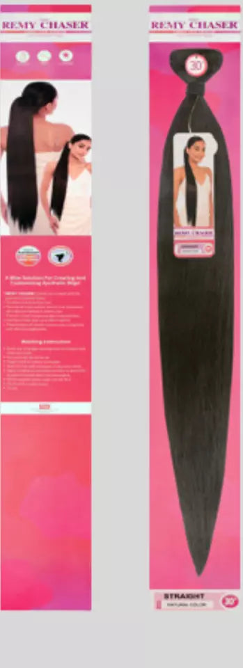 Remy Chaser Premium Synthetic Weave - Straight 30'' Natural Brown