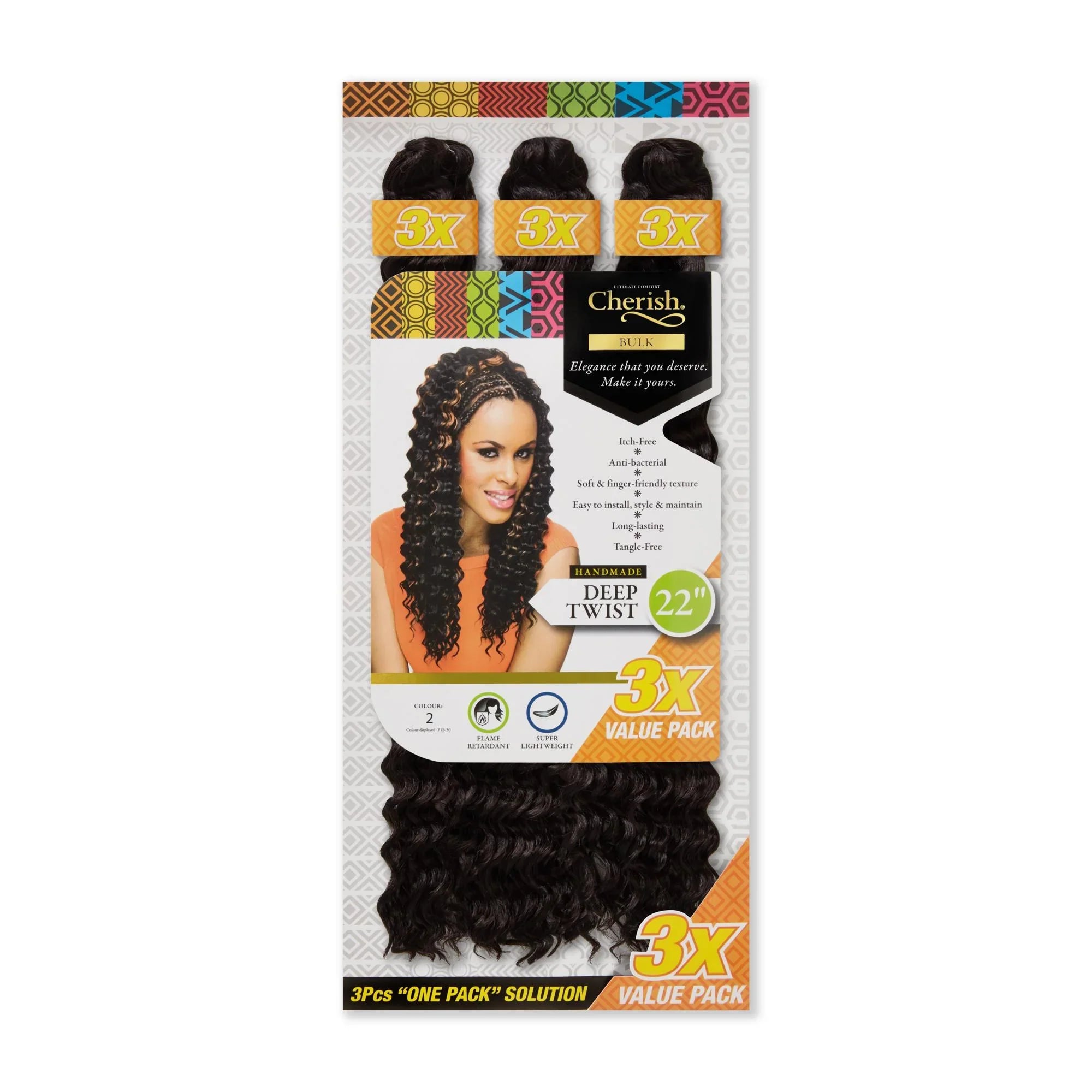 Cherish Deep Twist Bulk 22in 3x Value Pack