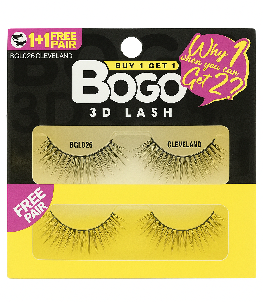 EBIN BOGO 3D Eyelashes - Cleveland 026