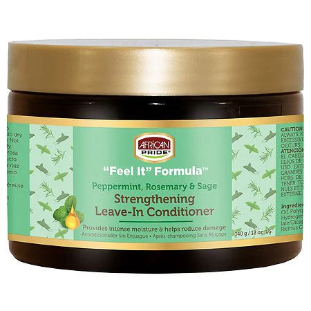 African Pride Feel It Formula Strengthening Leave in Conditioner 12oz