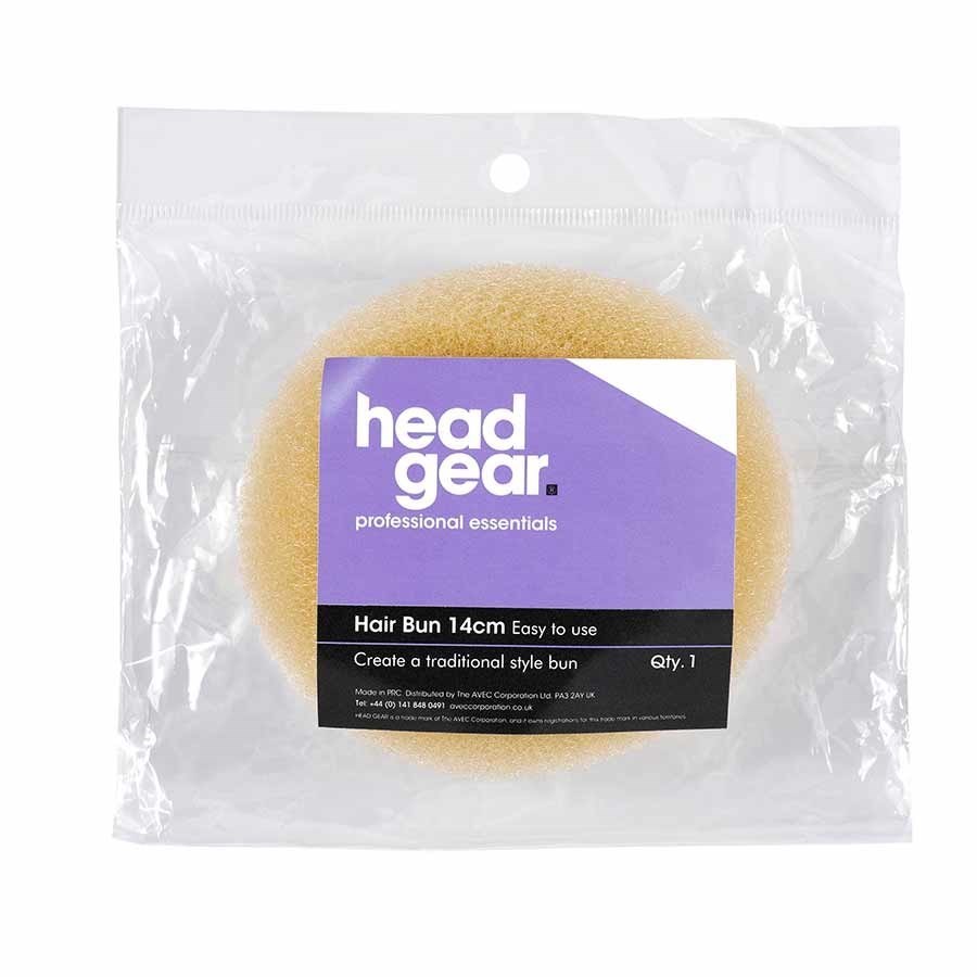 Head Gear Hair Bun Ring 14cm Blonde