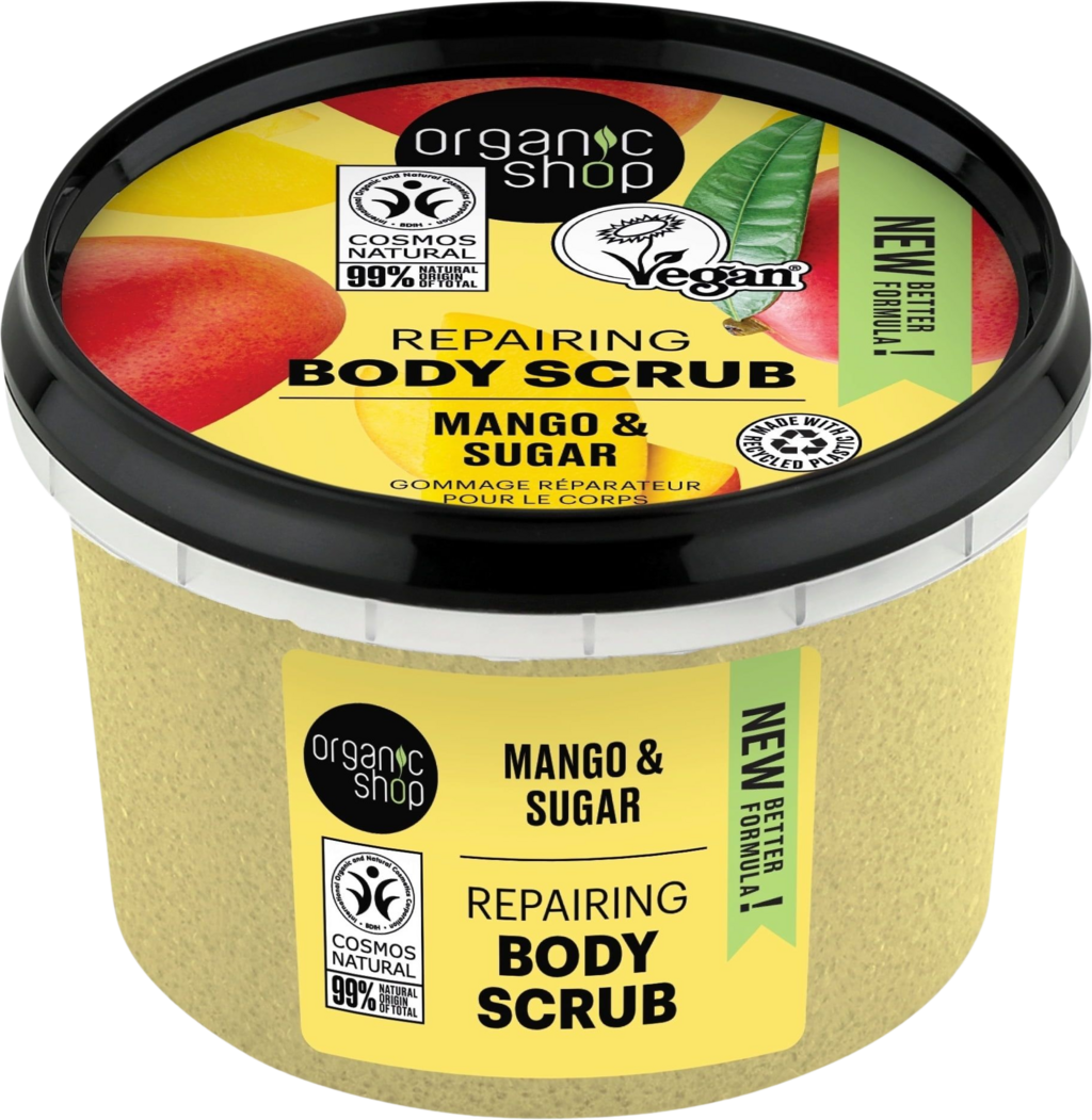 Organic Shop Mango and Sugar Repairing Body Scrub 250ml