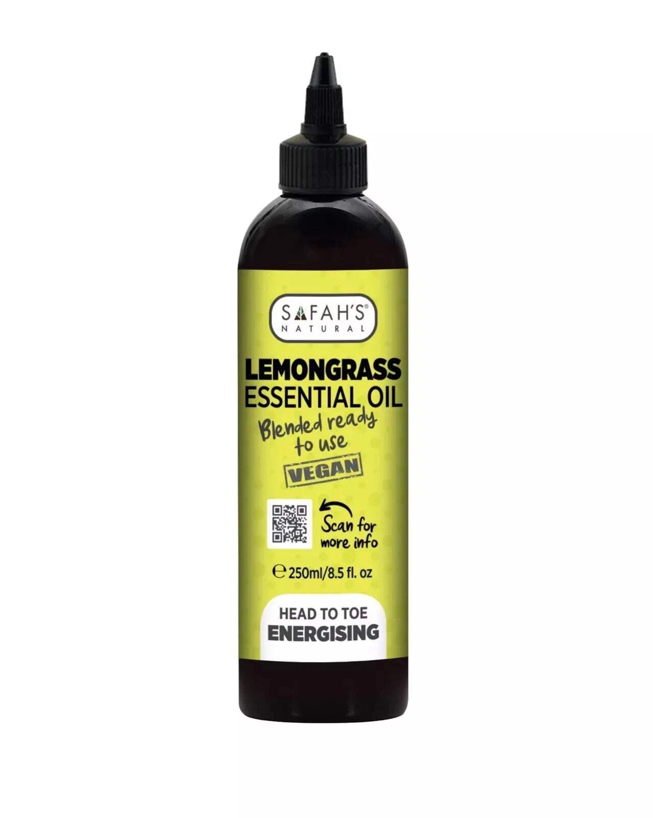 Safahs Natural Blended Lemongrass Oil 250ml