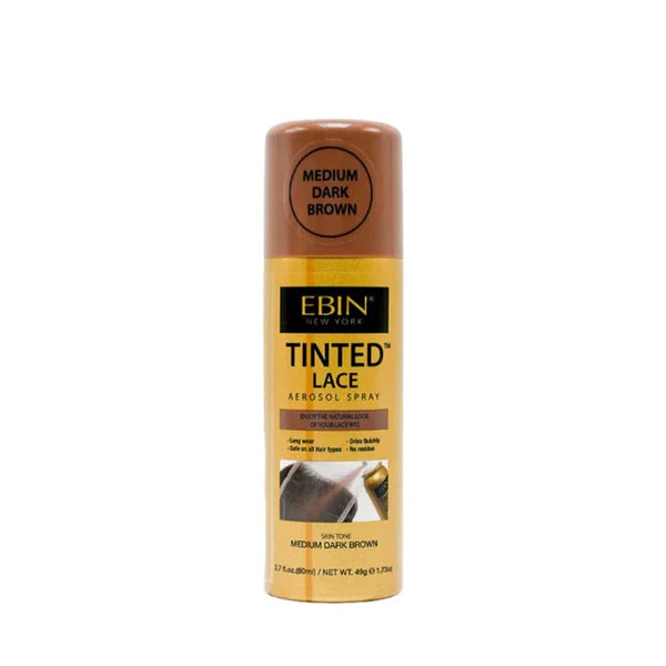 EBIN Tinted Lace Spray Medium Dark Brown 80ml