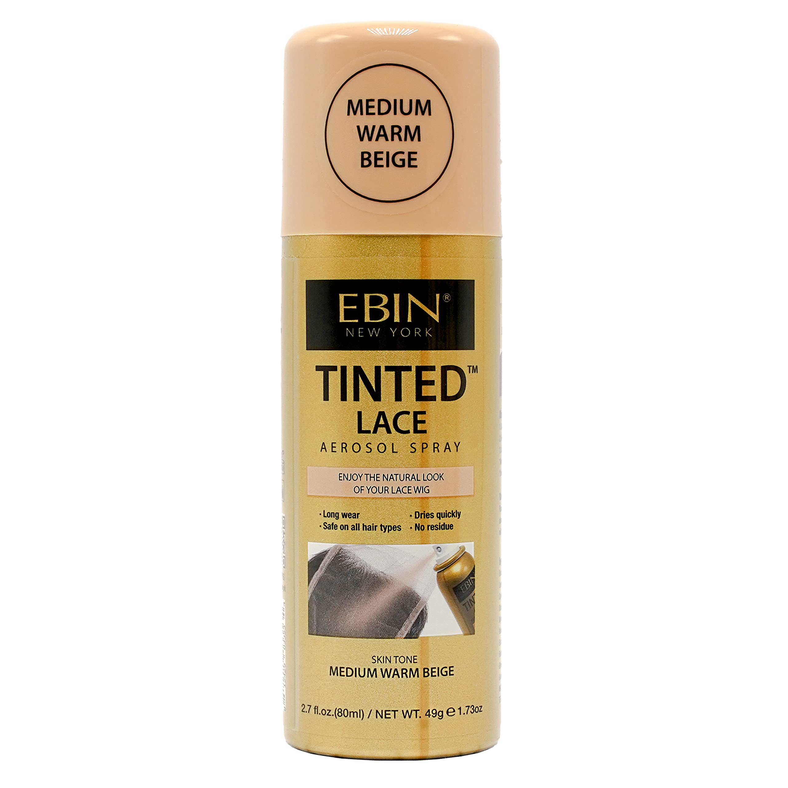EBIN Tinted Lace Spray Medium Warm Beige  80ml