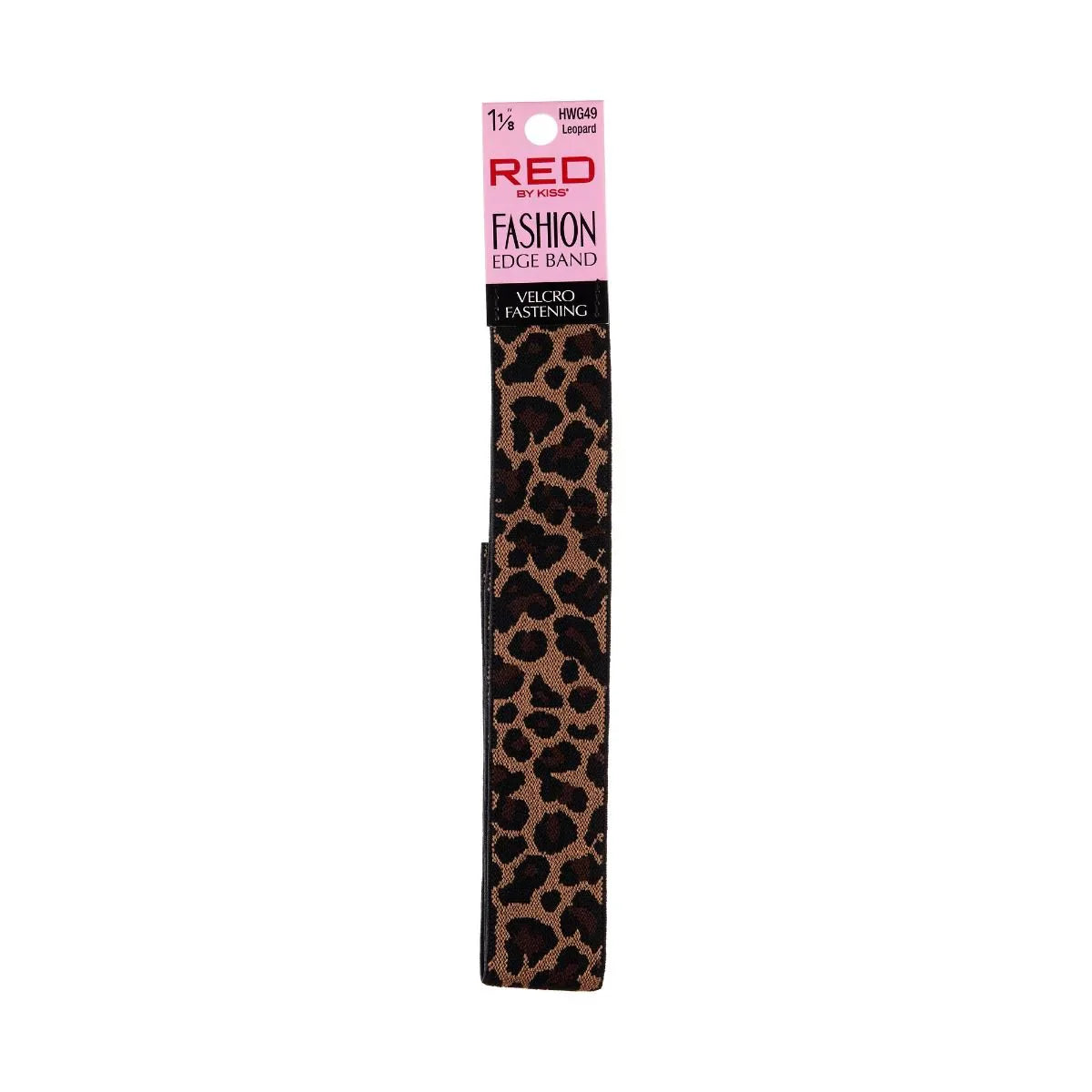 Red by Kiss Fashion Edge Band 1 1/8in Leopard HWG49