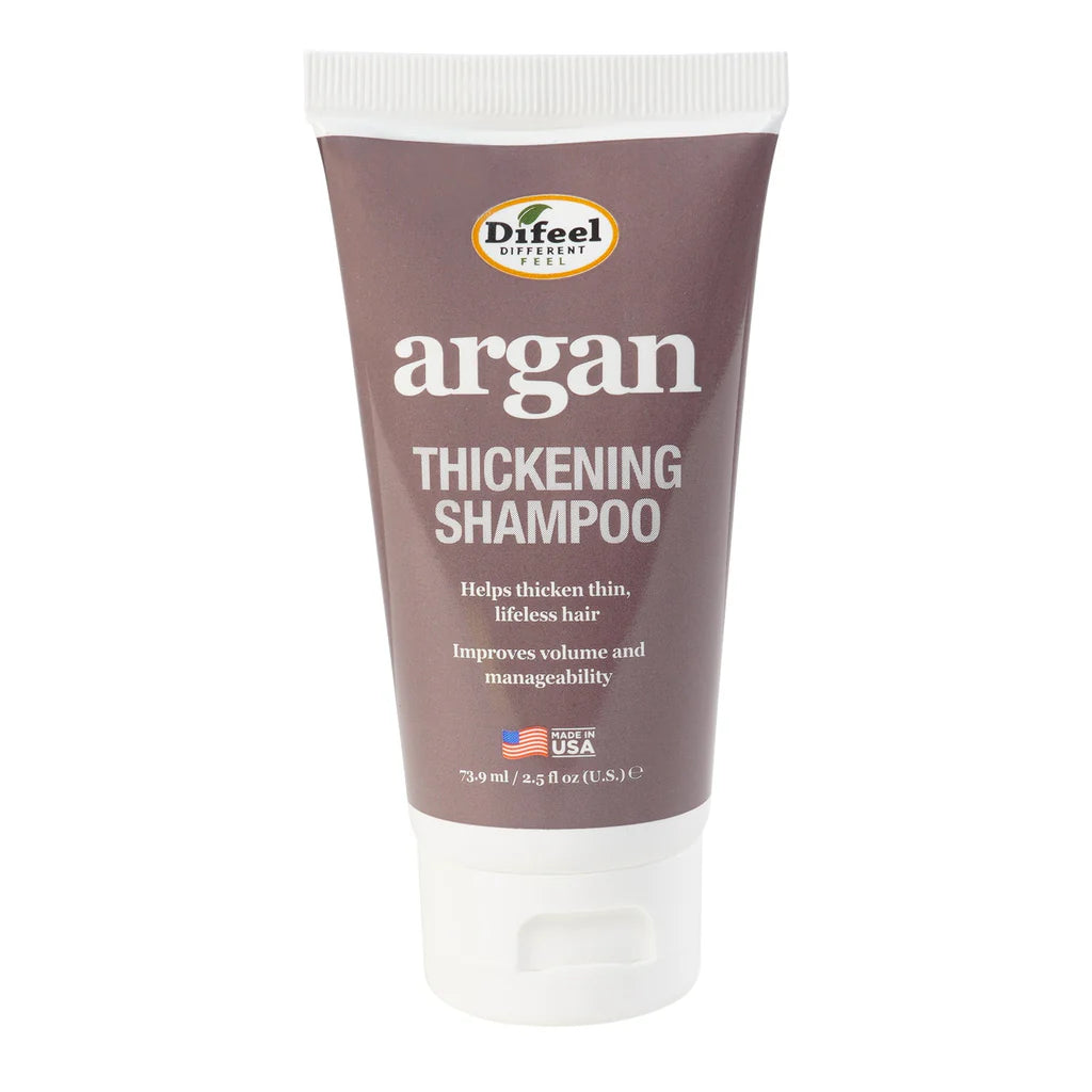 Difeel Argan Thickening Shampoo 2.5oz