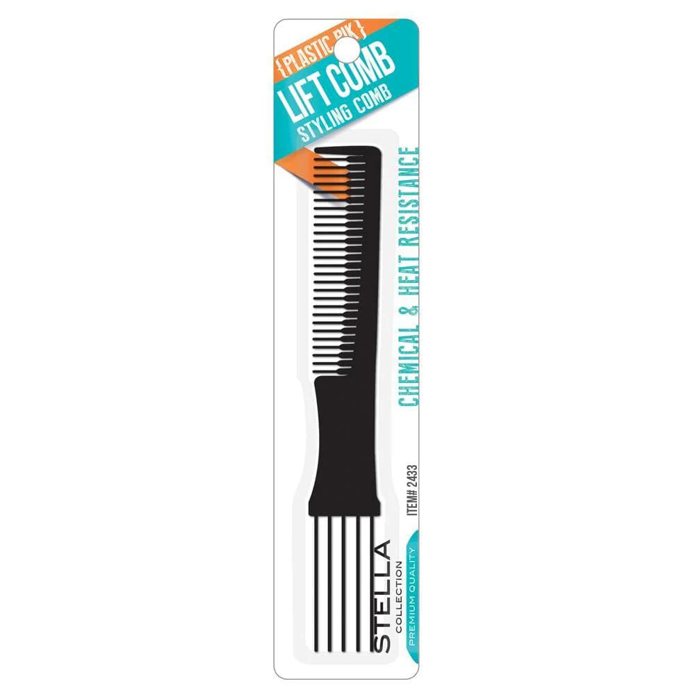 Stella Collection Plastic Pik Lift Comb - 2433