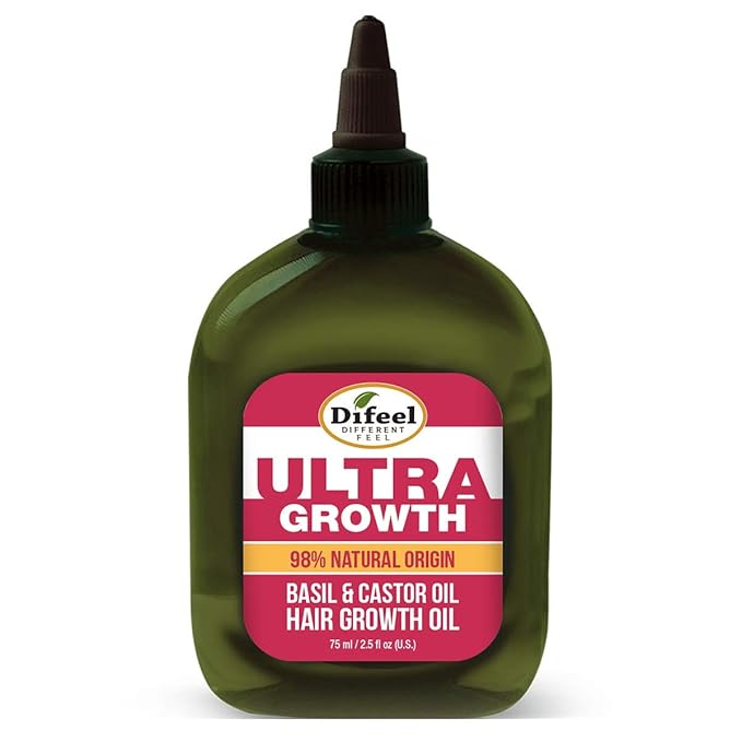 Difeel Ultra Growth Basil and Castor Hair Growth Oil 2.5oz