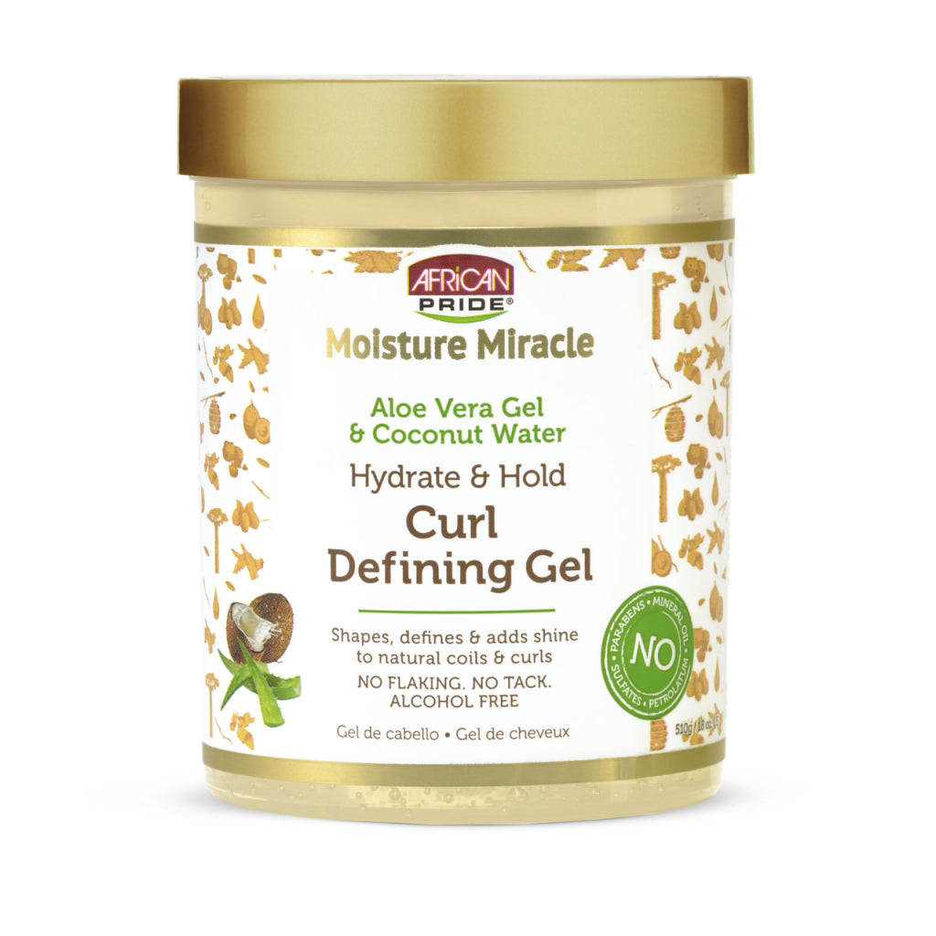 African Pride Moisture Miracle Aloe and Coconut Curl Defining Gel 18oz