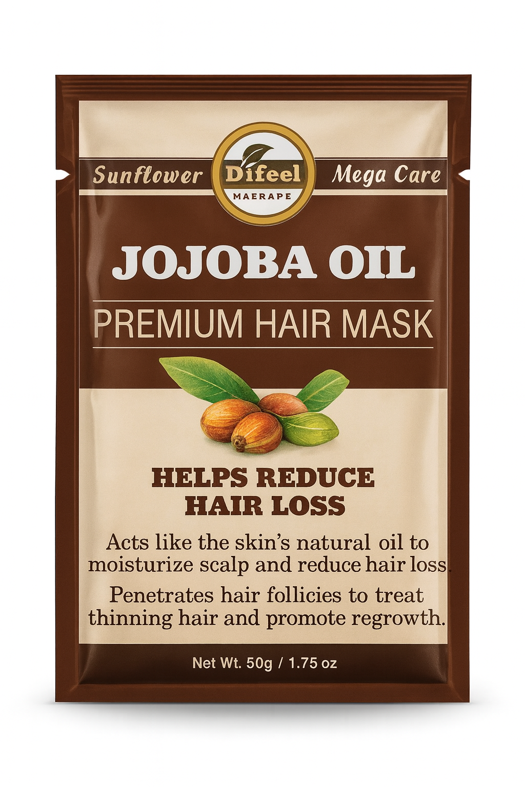 Difeel Premium Hair Mask Sachet Jojoba 50g