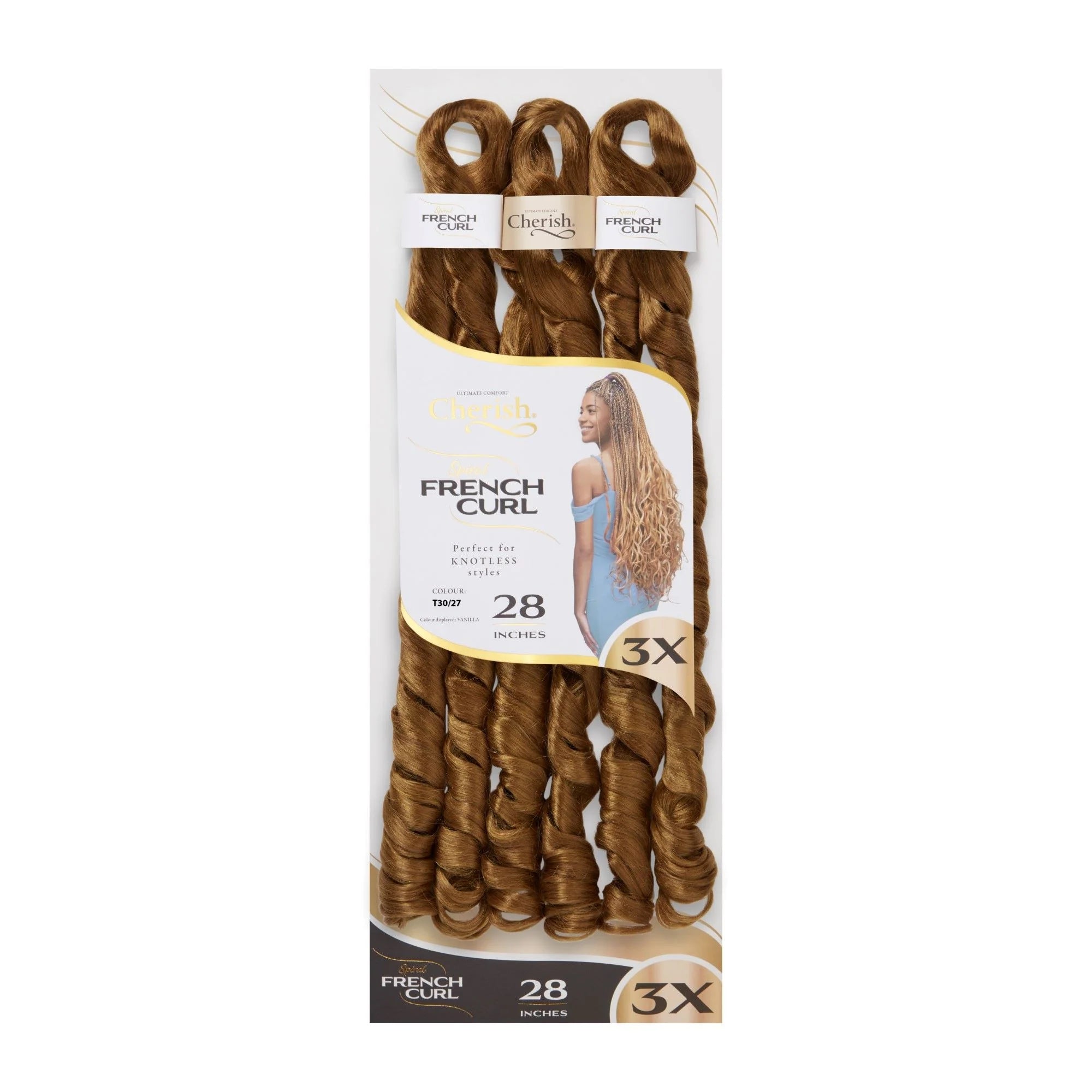 Cherish 3X Spiral French Curl Bulk 28in