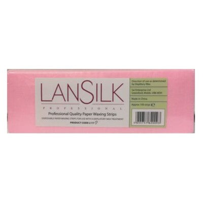 Lansilk Pink Paper Waxing Strips 100pc