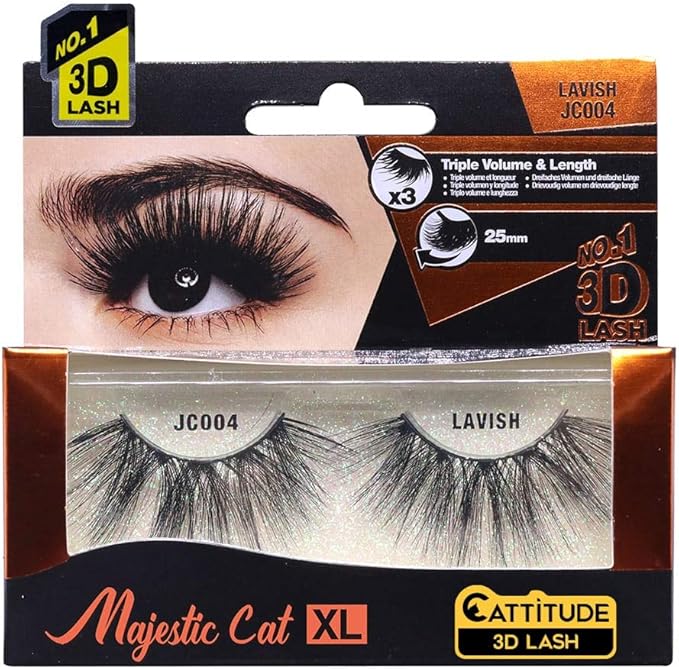 EBIN Cattitude Eyelashes - Majestic Cat XL Lavish 004
