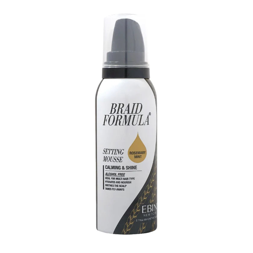 EBIN Braid Formula Setting Mousse - Rosemary Mint 80ml
