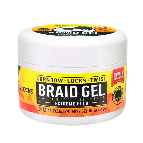 All Day Locks Braid Gel Extreme Hold 10oz