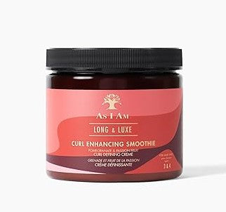 As I Am Long and Luxe Pomegranate Passion Fruit Curl Enhancing Smoothie 16oz