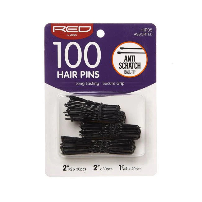 Red by Kiss Hair Pins 100pc 1.75in 2in 2.5in HIP05