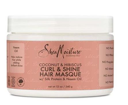 Shea Moisture Coconut and Hibiscus Curl and Shine Hair Masque 12oz