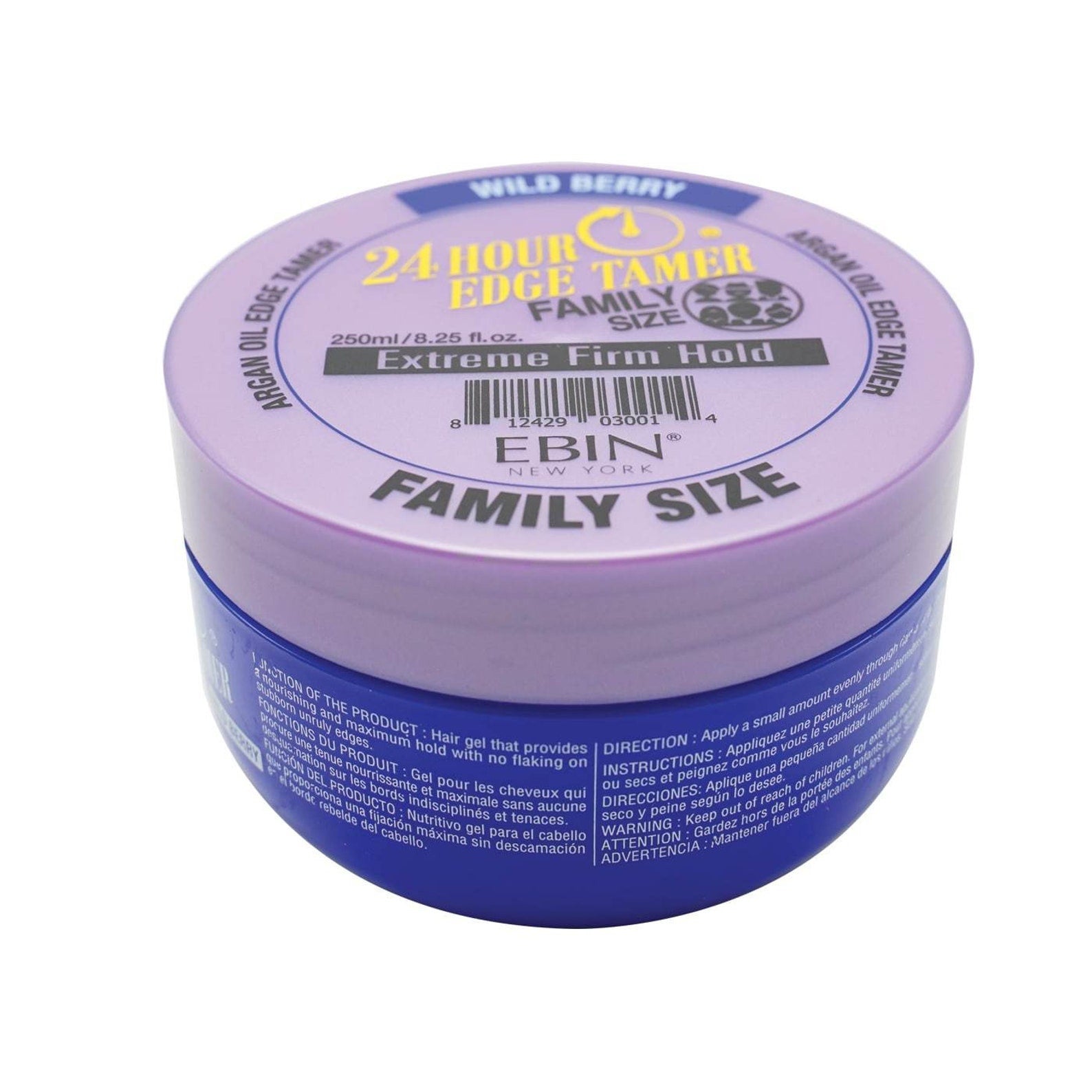 EBIN 24hr Edge Tamer Family Size Wild Berry 250ml