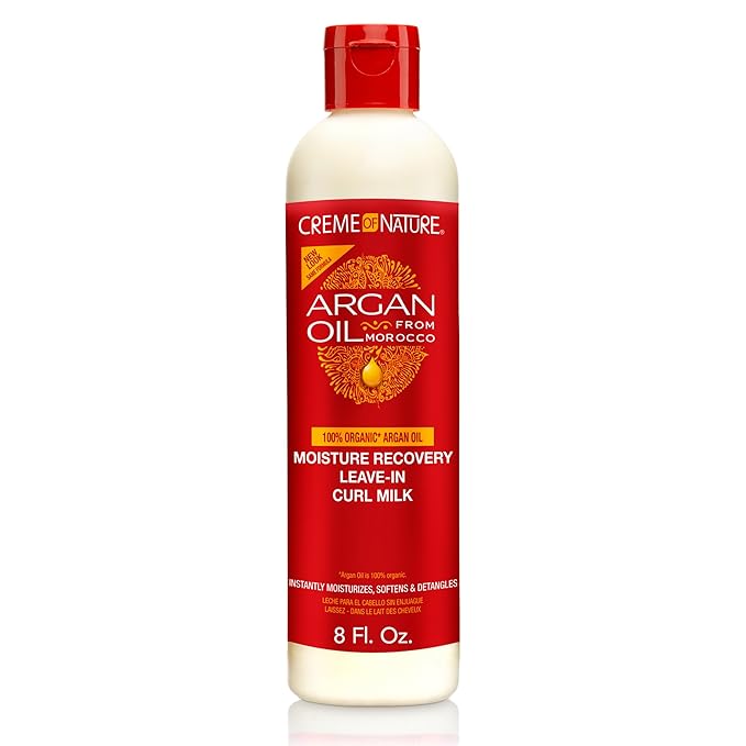 Creme of Nature Argan Oil Moisture Recovery Leave in Curl Milk 8oz