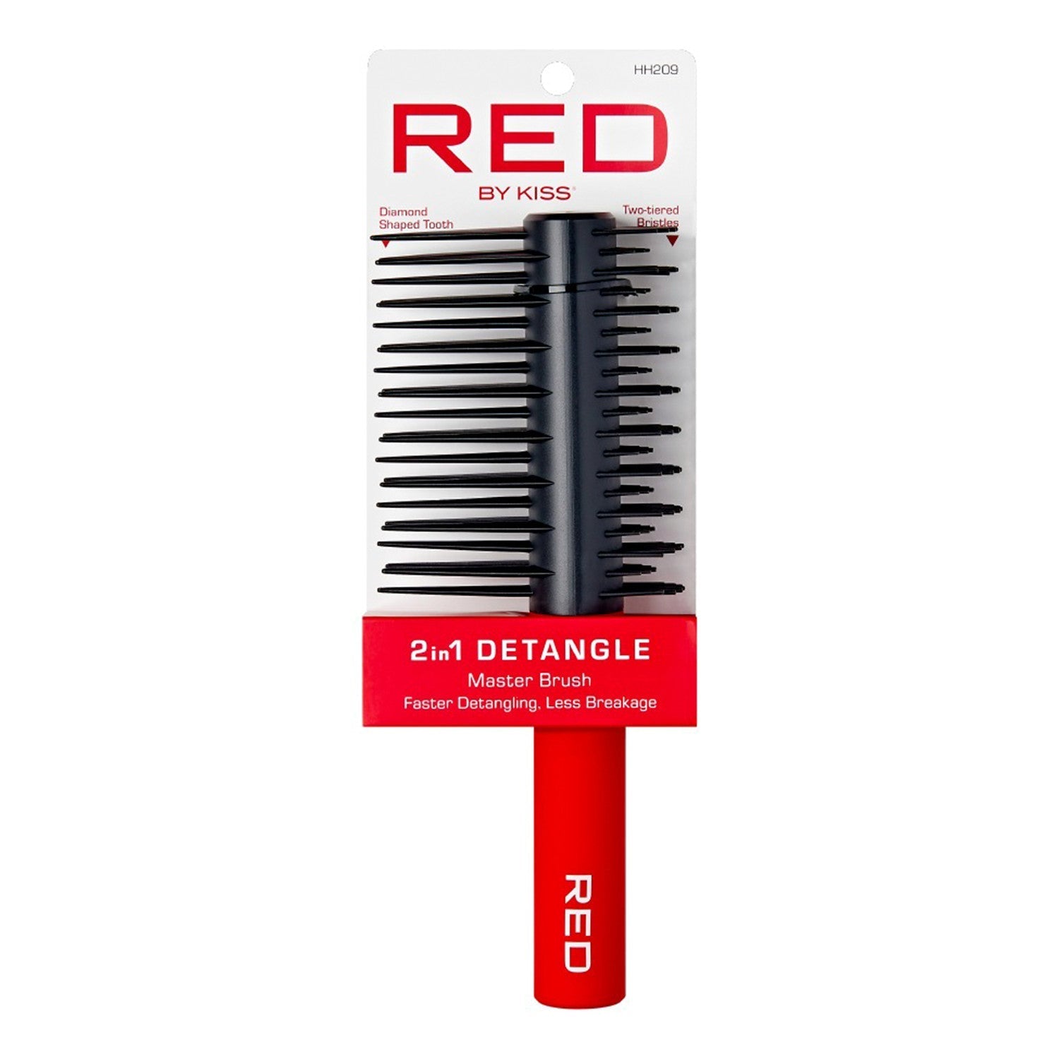 Red by Kiss 2 in 1 Detangle Master Brush HH209