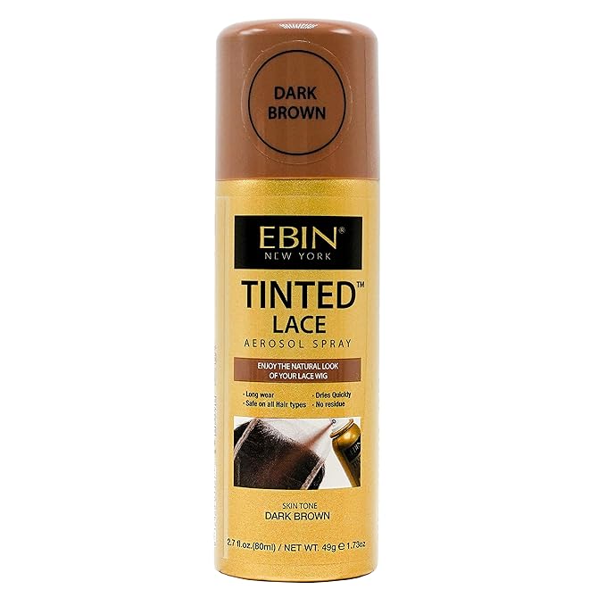 EBIN Tinted Lace Spray Dark Brown 80ml