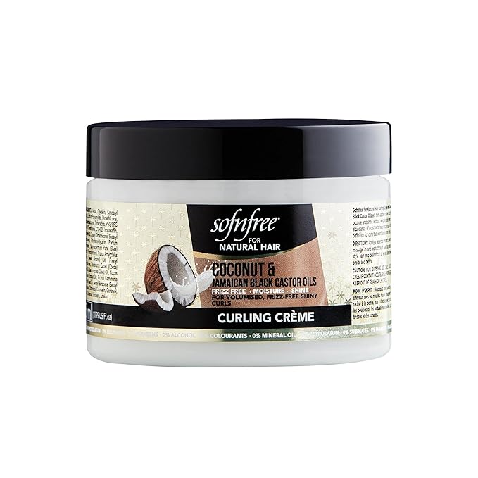 Sof n Free Natural Coconut and Black Castor Curling Creme 325ml