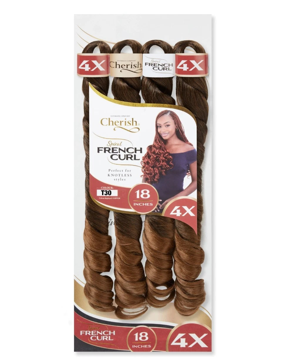 Cherish 4X Spiral French Curl Bulk 18in