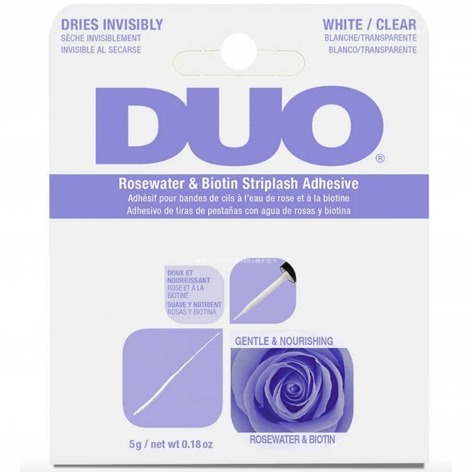 Duo Rosewater Biotin Striplash Adhesive - White 5g