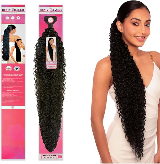 Remy Chaser Premium Synthetic Weave - Water Wave 30'' Natural Colour