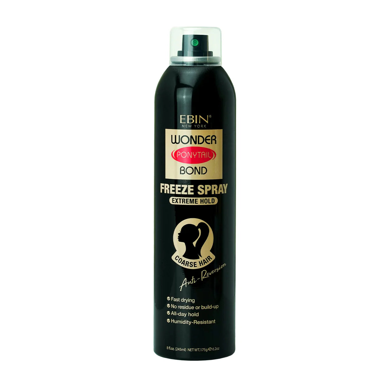 EBIN Wonder Ponytail Bond Freeze Spray Extreme Hold Coarse Hair 245ml