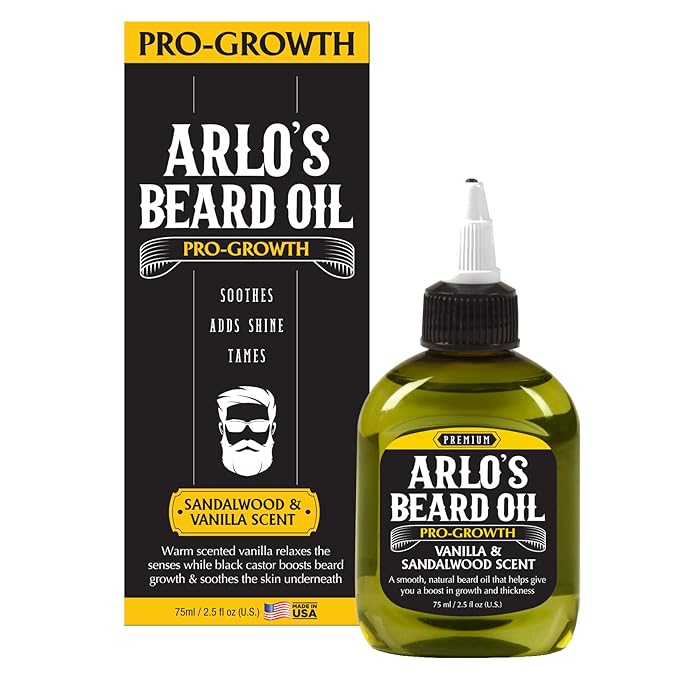 Arlo's Pro Growth Beard Oil - Sandalwood Vanilla 75ml