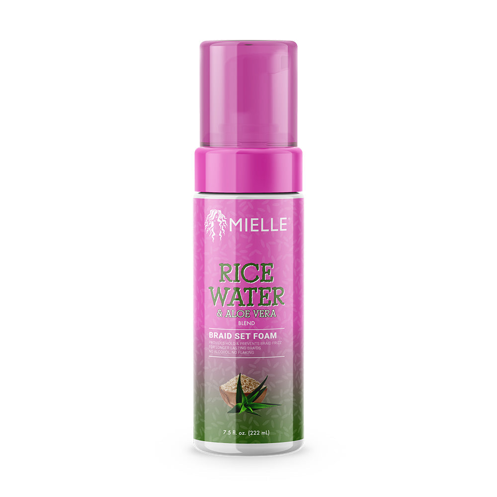Mielle Rice Water and Aloe Vera Braid Set Foam 7.5oz