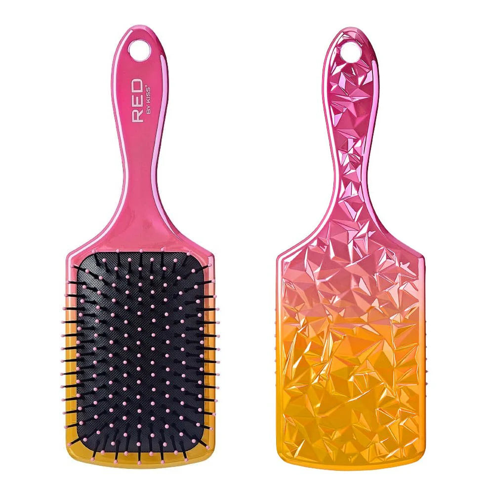 Red by Kiss Charcoal Crystal Square Brush HH81
