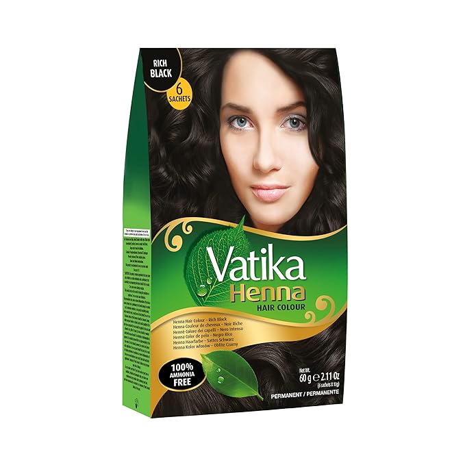Dabur Vatika Henna Hair Colour Rich Black 60g