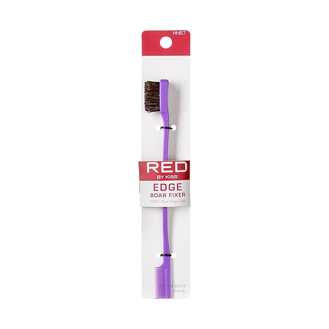 Red by Kiss Edge Brush Boar Fixer HH67