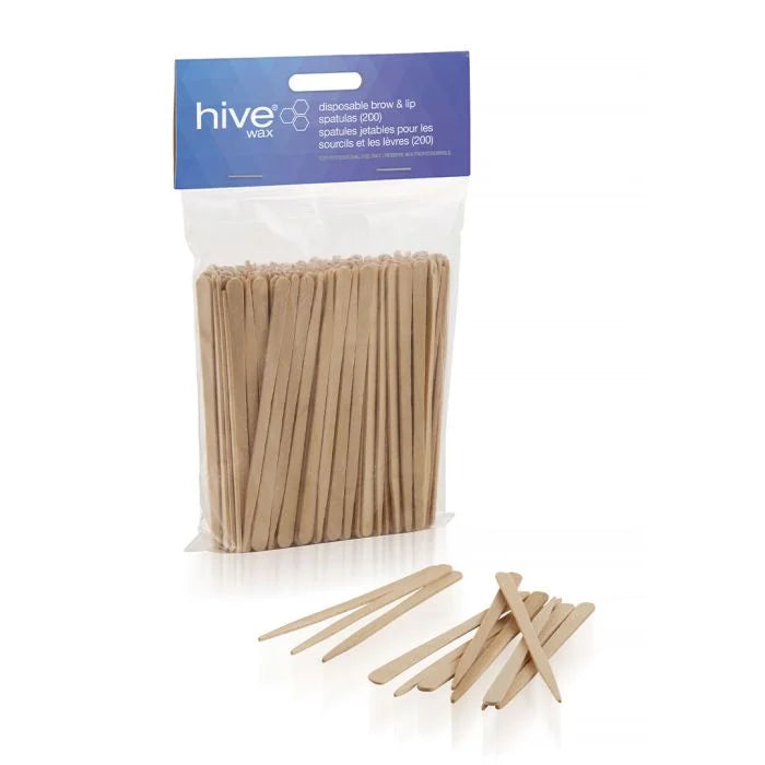 Hive Wax Disposable Brow and Lip Spatulas 200pc