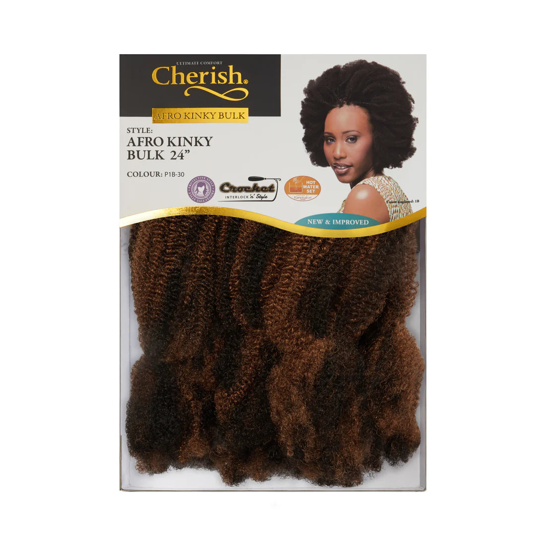 Cherish Afro Kinky Bulk 24in