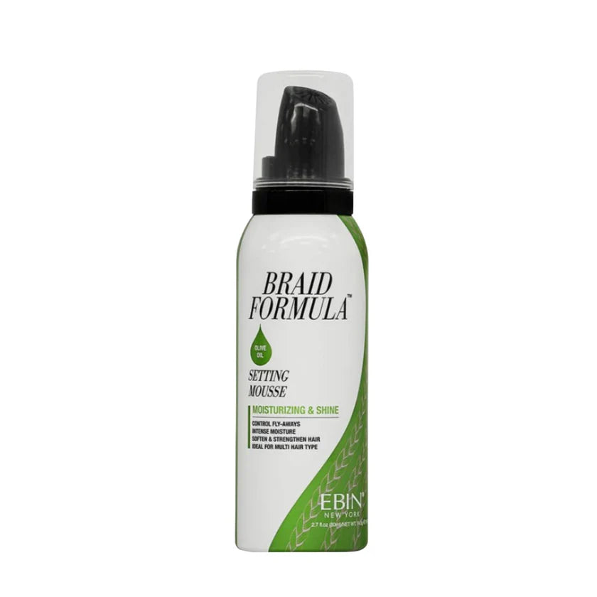 EBIN Braid Formula Setting Mousse - Olive Oil 80ml