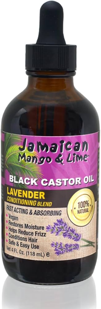 Jamaican Mango and Lime Black Castor Oil Lavender 4oz