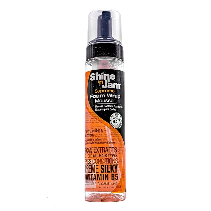 Ampro Shine n Jam Foam Wrap Mousse Supreme Hold 8oz