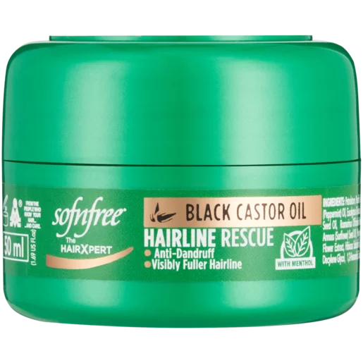 Sof n Free Black Castor Oil Hairline Rescue 50ml
