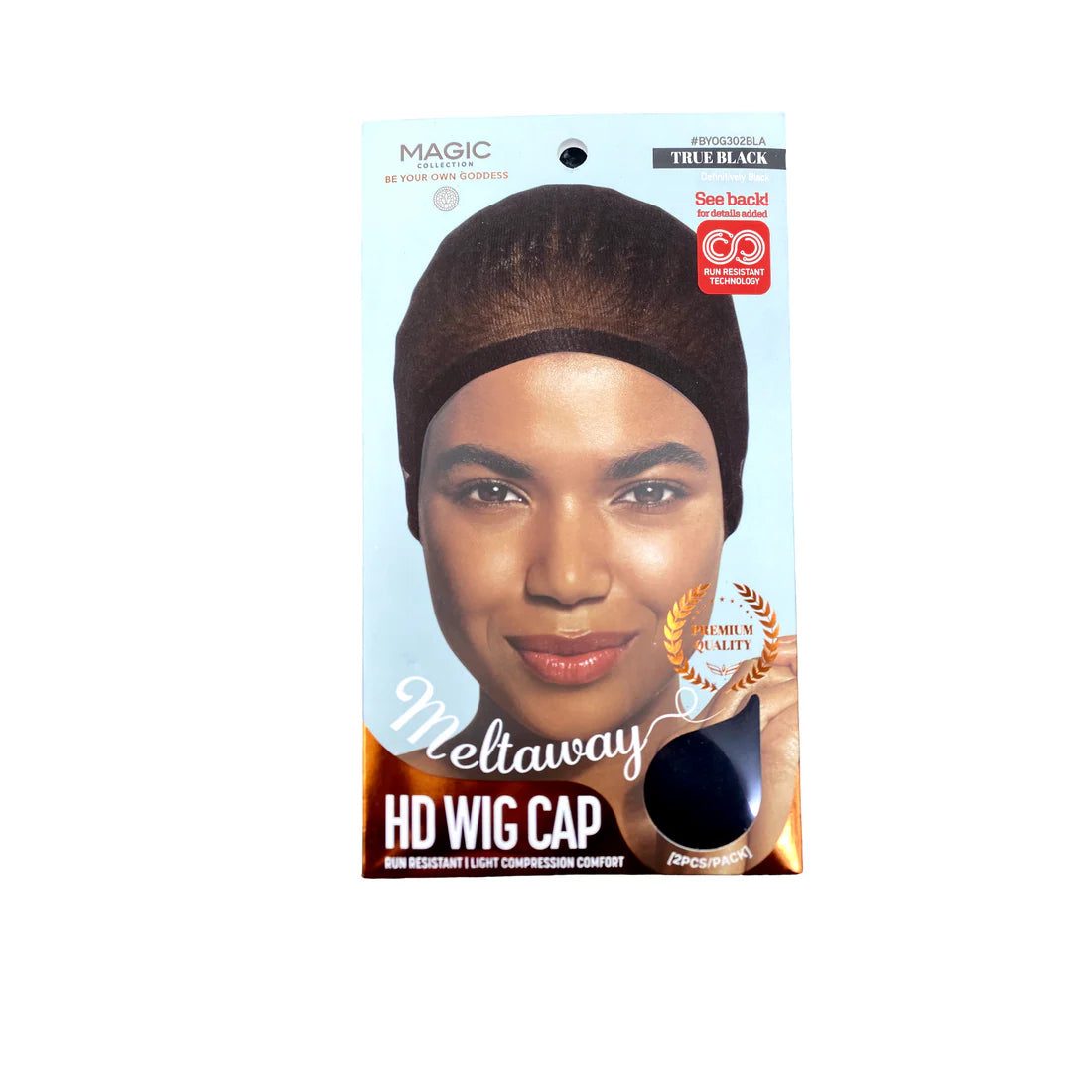 Magic Collection Meltaway HD Wig Cap 2pc True Black - BYOG302BLA