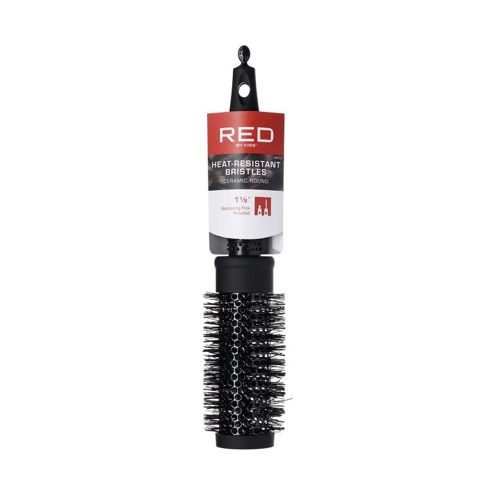 Red by Kiss Heat Resistant Ceramic Round Bristles Brush 1.5in HH12