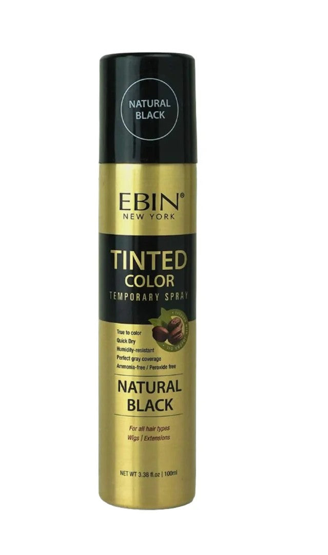 EBIN Tinted Colour Spray Natural Black 100ml