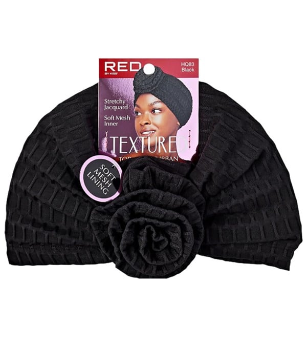 Red by Kiss Textured Top Knot Turban HQ83