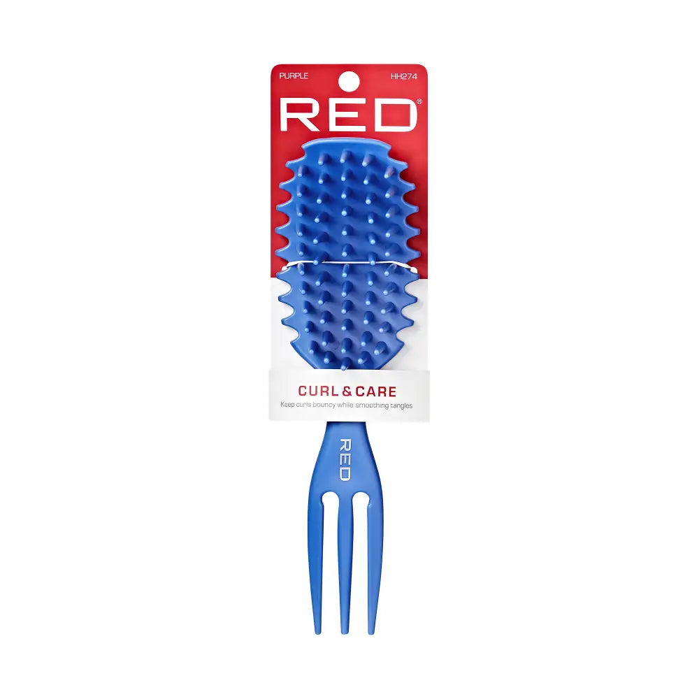 Red by Kiss Curl and Care Detangle Brush Blue HH274